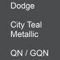 Preview: Dodge, City Teal Metallic, QN / GQN.